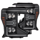 AlphaRex 20-22 Ford Super Duty NOVA-Series LED Projector Headlights Black
