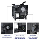 Form Lighting 2014-2018 GMC Sierra 1500 LED Reflector Headlights (pair)