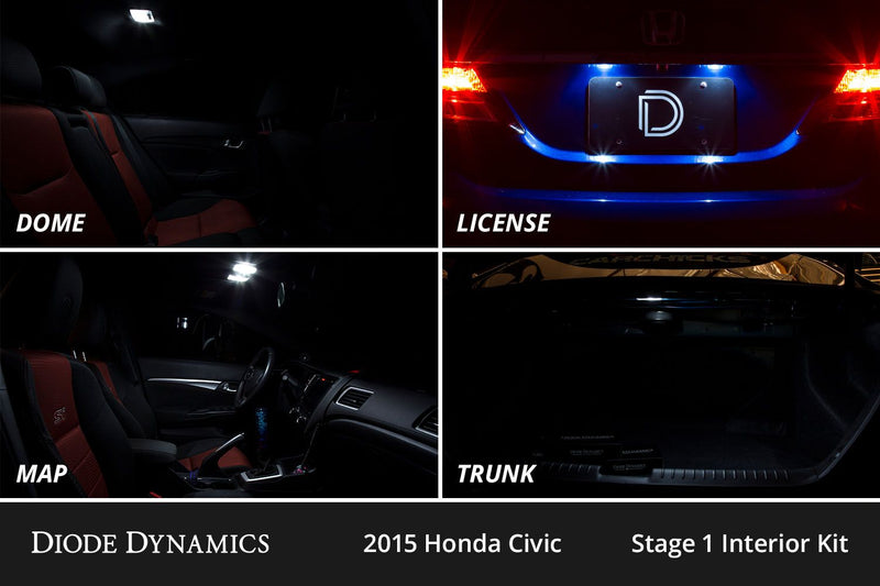 Diode Dynamics Interior LED Conversion Kit For 2012-2015 Honda Civic