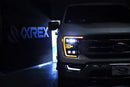 AlphaRex 21-23 Ford F150 / 21-23 Ford F150 Raptor NOVA-Series LED Projector Headlights Alpha-Black