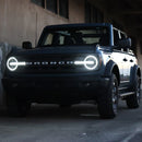 AlphaRex 21-25 Ford Bronco /22-25 Ford Bronco Raptor NOVA-Series LED Projector Headlights Alpha-Black