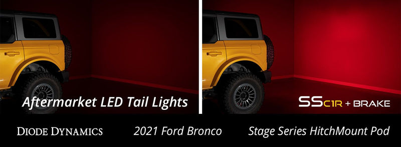 Diode Dynamics HitchMount LED Pod Reverse Kit for 2021-2023 Ford Bronco