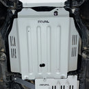 RIVAL Aluminum Transmission Skid Plate 2024-2025 Toyota Tacoma 4Gen Hybrid Only 2024-2025 Toyota Land Cruiser Hybrid Only 2025 Toyota 4Runner 6Gen Hybrid Only