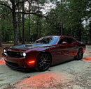 Three quarters view of a Dodge Challenger with Concept Sidemarker Set installed.