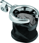Kuryakyn Universal Passenger Drink Holder With Basket Black/Chrome