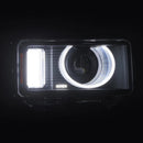 AlphaRex 24-26 Toyota Land Cruiser Heritage-Edition LED Projector Headlights Black