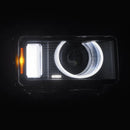 AlphaRex 24-26 Toyota Land Cruiser Heritage-Edition LED Projector Headlights Black