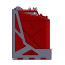 DUAL FUEL/WATER CAN MOUNT - FITS SWING OUT BUMPERS Chassis Unlimited Inc. 