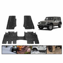 King 4WD Premium Four-Season Floor Liners Front and Rear Passenger Area - Jeep Wrangler Unlimited JK 4 Door 2007-2013