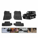 King 4WD Premium Four-Season Floor Liners Front and Rear Passenger Area - Jeep Wrangler JK 2 Door 2014-2018