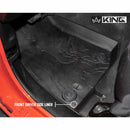 King 4WD Premium Four-Season Floor Liners Front and Rear Passenger Area - Jeep Wrangler Unlimited JL 4 Door 2018-2019