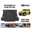 King 4WD Premium Four-Season Cargo Liner - Jeep Wrangler Unlimited JK 4 Door 2012-2018