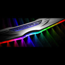 Close-up of Gen II Chrysler Illuminated LED Rear Wing Emblem with ColorSHIFT LEDs.