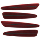 2005-2013 Chevrolet C6 Corvette Concept SMD Sidemarkers with dark red paint and tinted lenses.