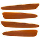 2005-2013 Chevrolet C6 Corvette Concept SMD Sidemarkers with burnt orange paint and ghost lenses.