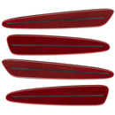 2005-2013 Chevrolet C6 Corvette Concept SMD Sidemarkers with dark red paint and tinted lenses.