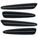 2005-2013 Chevrolet C6 Corvette Concept SMD Sidemarkers with black metallic paint and clear lenses.