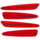 2005-2013 Chevrolet C6 Corvette Concept SMD Sidemarkers with bright red paint and tinted lenses.