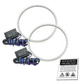 1997-2006 Jeep Wrangler TJ ORACLE LED Headlight Halo Kit- Waterproof Surface Mount