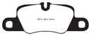 EBC 12-15 Porsche 911 (991) (Cast Iron Rotor only) 3.8 Carrera S Yellowstuff Rear Brake Pads