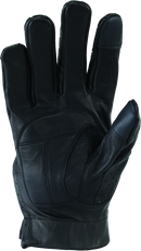 River Road Tucson Leather Perforated Gloves Black - Small