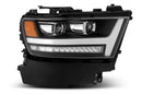 AlphaRex 19-20 Ram 1500HD PRO-Series Projector Headlight Plnk Style Blk w/Activ Light/Seq Signal/Plnk DRL