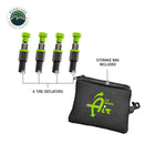 Up Down Air 4 Piece Adjustable Tire Deflator Kit & Storage Bag - (PSI 10-30 lbs.)