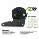 Up Down Air 4 Tire Inflation System - Jeep Wrangler JK & JKU Engine Bay Mount Driver Side Rear