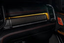 TRX interior dashboard with yellow LED lighting