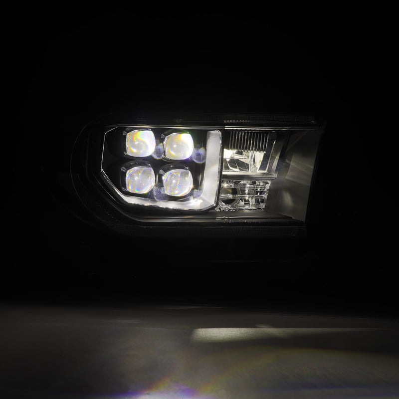 AlphaRex 07-13 Toyota Tundra/08-17 Toyota Sequoia MK II NOVA-Series LED Projector Headlights Black (With Level Adjuster)
