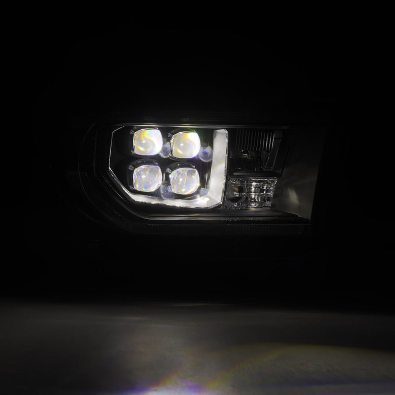 AlphaRex 07-13 Toyota Tundra/08-17 Toyota Sequoia MK II NOVA-Series LED Projector Headlights Black (With Level Adjuster)