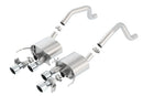 Borla 15 Chevy Corvette C7 ZO6 6.2L w/o AFM w/ NPP ATAK Quad RD RL IC Tips Center Rear Exit Exhaust