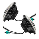 Side view of 2007-2018 Jeep Wrangler JK Switchback LED Halo Headlights- DRL and Turn Signal