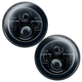 Front view of 7 inch high powered LED headlights