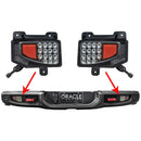 Rear bumper LED reverse lights for Jeep Gladiator JT installed on bumper