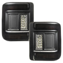 Front view of Flush Mount LED Tail Lights with tinted lens.