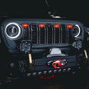 2024+ Jeep Wrangler JL/ Gladiator JT Pre-Runner Style LED Grill Light Kit - PRE-ORDER installed on vehicle front