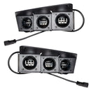 2021-2026 Ford Bronco Triple LED Fog Light Kit - Steel Modular Bumper | 90W