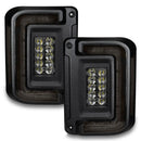 Flush Mount LED Tail Lights for 2007-2017 Jeep Wrangler JK with tinted lens