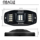ColorSHIFT RGB+W Underbody Rock Light Kit - 230° Wide Angle Bluetooth Control