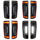 2017-2022 Ford F-250/350 Super Duty Flush Mount LED Tail Lights - Animated Turn Signals