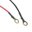 ORACLE Lighting Roof Light Bar Switched Wiring Harness connectors showing red and black wires with ring terminals.