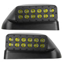 Front view of 2017-2022 Ford Super Duty LED Off-Road Side Mirror Ditch Lights