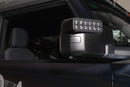 Close-up of a LED Side Mirror installed on a Ford Bronco with Puddle Light upgrade