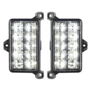 Front product view of Dual Function Amber/White Reverse LED Module for Jeep Gladiator JT Flush Tail Lights with white LEDs
