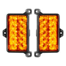 Front product view of Dual Function Amber/White Reverse LED Module for Jeep Gladiator JT Flush Tail Lights with amber LEDs