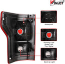 Winjet 2015-2017 Ford F-150 w/Factory Halogen Type Taillight - Chrome /Red