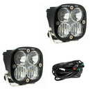 Baja Designs Squadron Pro Black LED Auxiliary Light Pod Pair - Clear Driving Combo