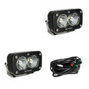 Baja Designs S2 Pro Black LED Auxiliary Light Pod Pair - Clear Spot