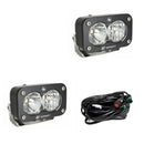 Baja Designs S2 Sport Black LED Auxiliary Light Pod Pair - Amber Driving Combo